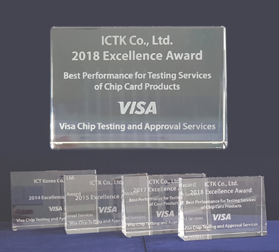 VISA Excellence Award by VISA Inc. for Bureau Veritas ICTK